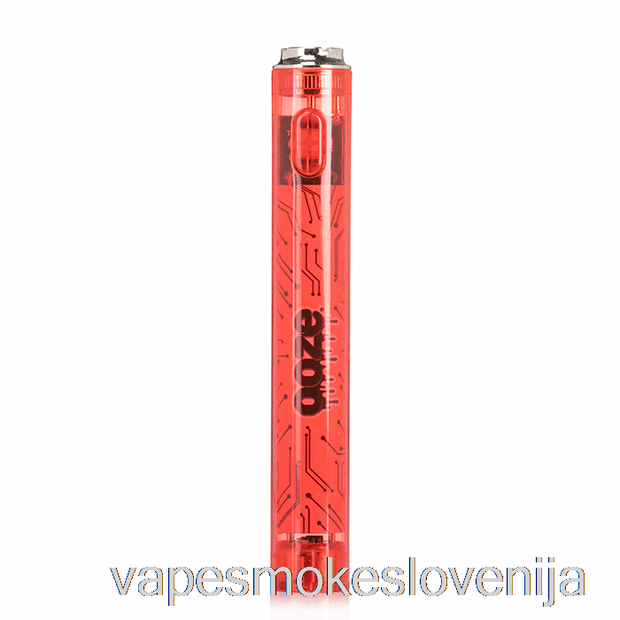 Vape Slovenija Ooze Slim 400mah Clear 510 Vape Baterija Rubinasto Rdeča